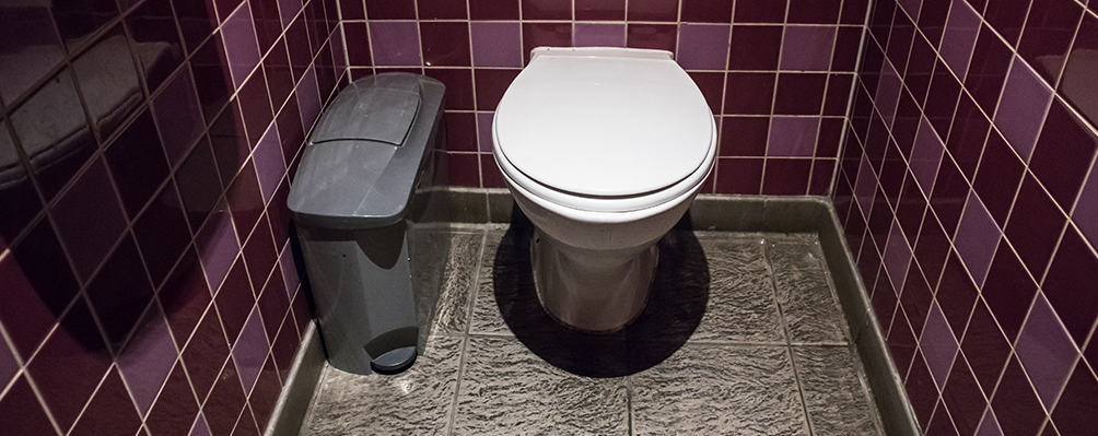 Why men’s public bathrooms need sanitary bins