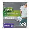 Depend Comfort Protect for Men - Large/Extra Large - Pack of 9 