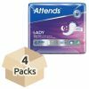 Attends Lady Night Pads - Case - 4 Packs of 30 