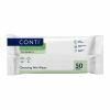 Conti Post Toileting Flushable Cleansing Wet Wipes - 22cm x 17cm - Case - 12 Packs of 50 