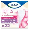 Lights by TENA - Liners (Single Wrapped) - Case - 5 Packs of 22 