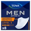 TENA Men Active Fit Absorbent Protector - Level 3 - Pack of 8 