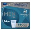 MoliCare Premium For Men - Pouch Pad - Case - 12 Packs of 14 