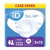 iD Slip Maxi - Medium (Cotton Feel) - Case - 3 Packs of 15 