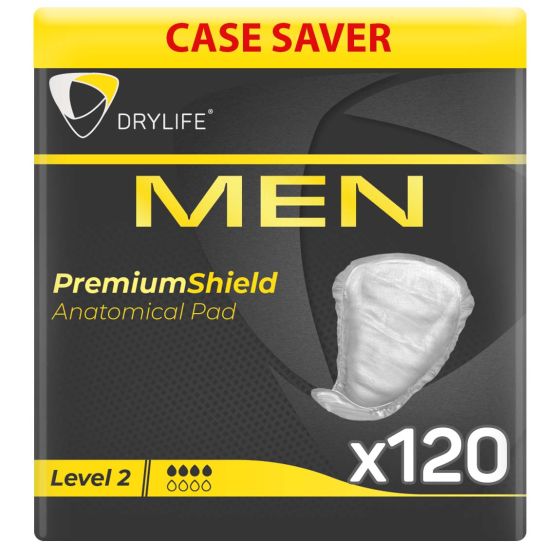 Drylife Men Premium Shield - Level 2 - Case - 12 Packs of 10 