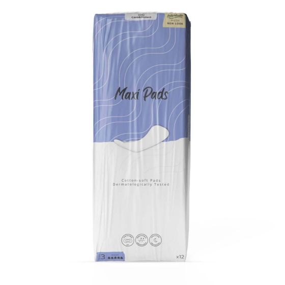 Care & Protect Maxi Night Pads - Case - 12 Packs of 12 