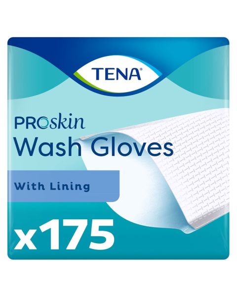 TENA ProSkin Wash Glove with Lining - 175 Gloves 