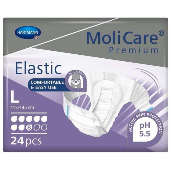 MoliCare Premium Elastic 8 Drops - Large - Pack of 24 