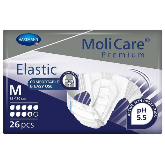 MoliCare Premium Elastic 9 Drops - Medium - Pack of 26 