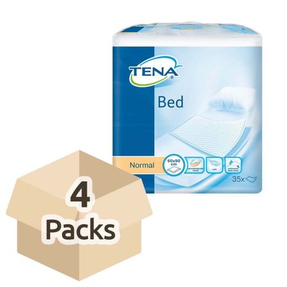 TENA Bed Normal - 60cm x 90cm - Case - 4 Packs of 35 