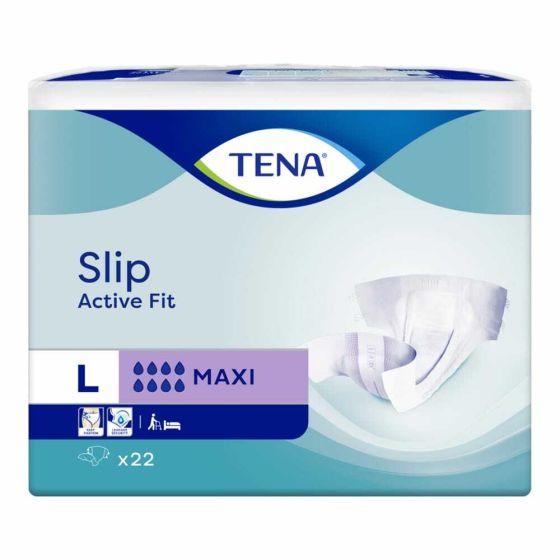 TENA Slip Active Fit Maxi (PE Backed) - Large - Pack of 22 