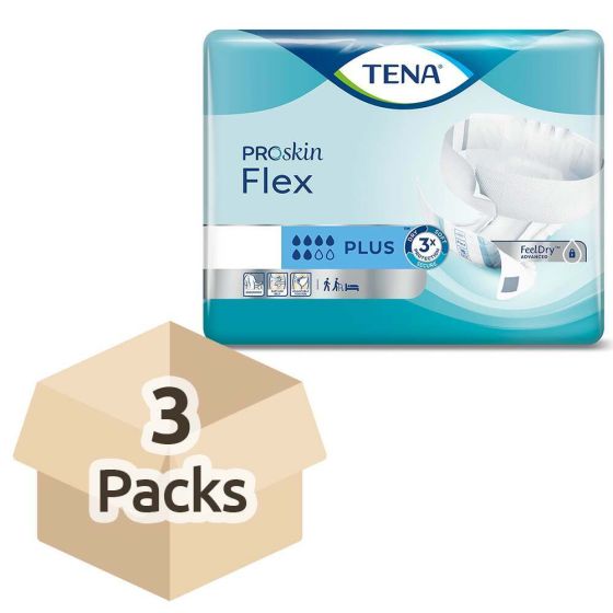 TENA ProSkin Flex Plus - Medium - Case - 3 Packs of 30 