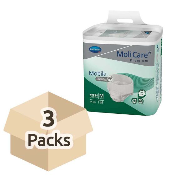 MoliCare Premium Mobile 5 - Medium - Case - 3 Packs of 14 