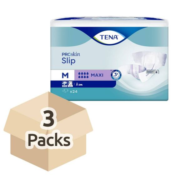 TENA ProSkin Slip Maxi - Medium - Case - 3 Packs of 24 