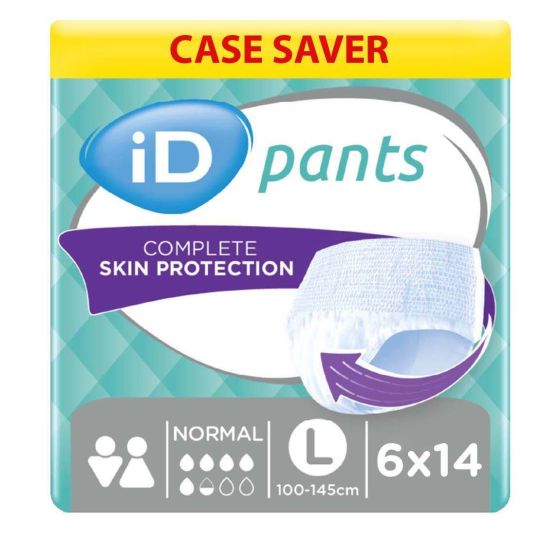 iD Pants Normal - Large - Case - 6 Packs of 14 