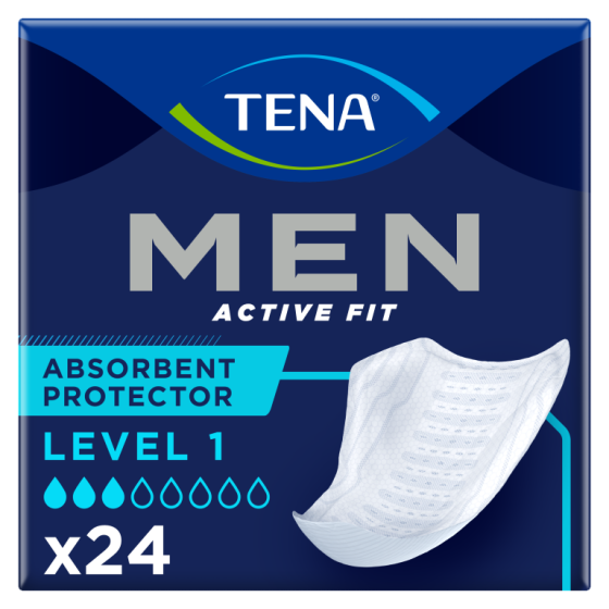 TENA Men Active Fit Absorbent Protector - Level 1 - Pack of 24 