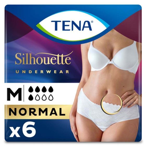 TENA Silhouette Pants - Normal - Low Waist - Blanc 