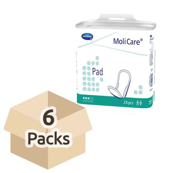 MoliCare Pad - 3 Drops - Case - 6 Packs of 28 