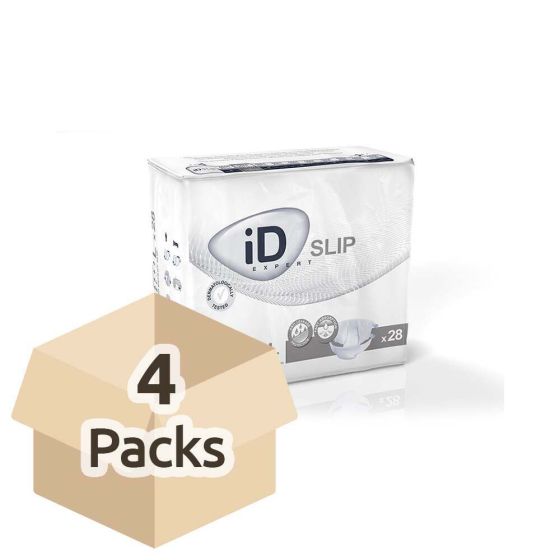 iD Expert Slip Normal - Large (Breathable Sides) - Case - 4 Packs of 28 