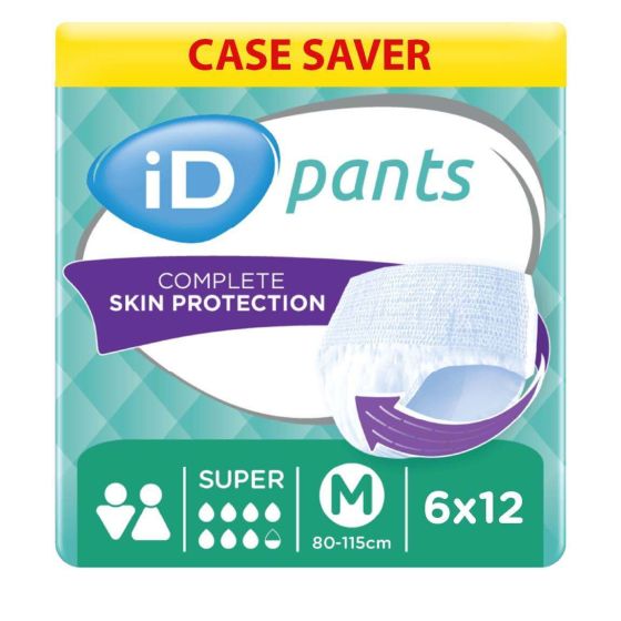 iD Pants Super - Medium - Case - 6 Packs of 12 