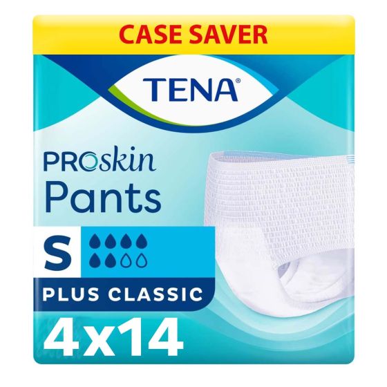 TENA Pants Plus Classic - Small - Case - 4 Packs of 14 