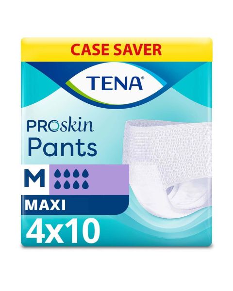 TENA Pants Maxi - Medium - Case - 4 Packs of 10 