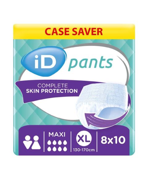 iD Pants Maxi - Extra Large - Case - 8 Packs of 10 