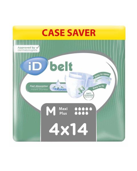 iD Belt Maxi Plus - Medium - Case - 4 Packs of 14 