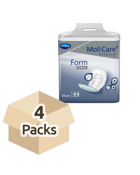 MoliCare Premium Form - Stool - Case - 4 Packs of 32 