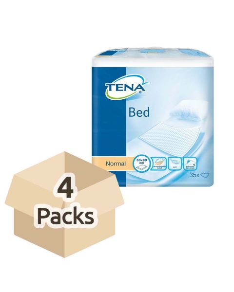 TENA Bed Normal - 60cm x 90cm - Case - 4 Packs of 35 