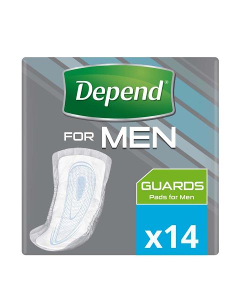 Depend Guards for Men - Normal - Pack of 14 