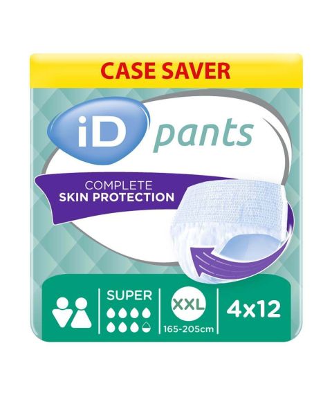 iD Pants Super - XX-Large - Case - 4 Packs of 12 