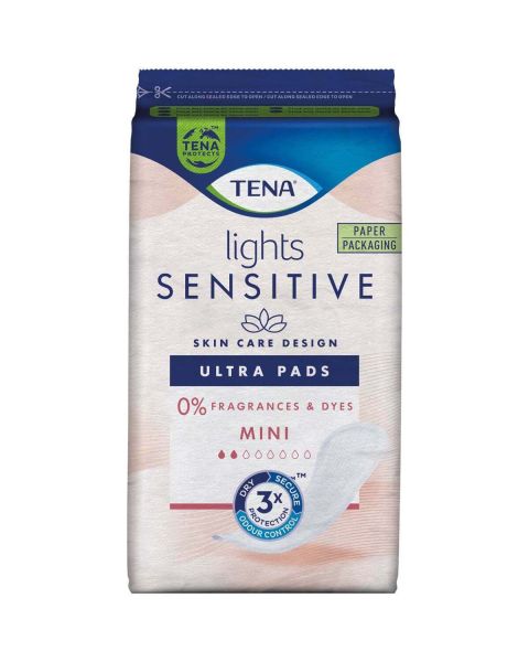 TENA Lights Sensitive Ultra Pads Mini - Pack of 20 