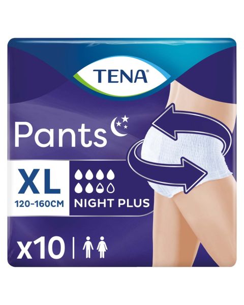 TENA Pants Plus - Night - Extra Large - Pack of 10 