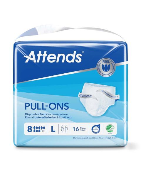 Attends Pull-Ons 8 - Large - Pack of 16 