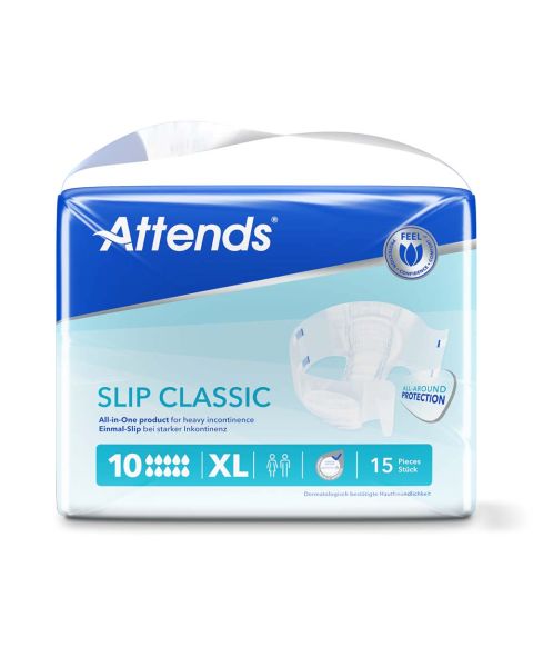 Attends Slip Classic 10 - Extra Large - Pack of 15 