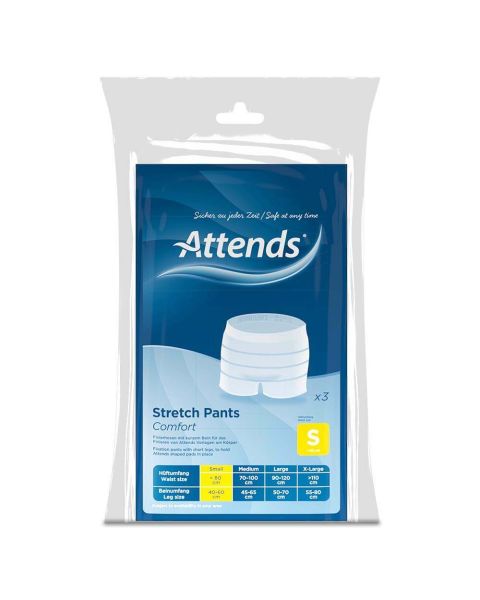 Attends Stretch Pants Comfort - Small - Pack of 3 