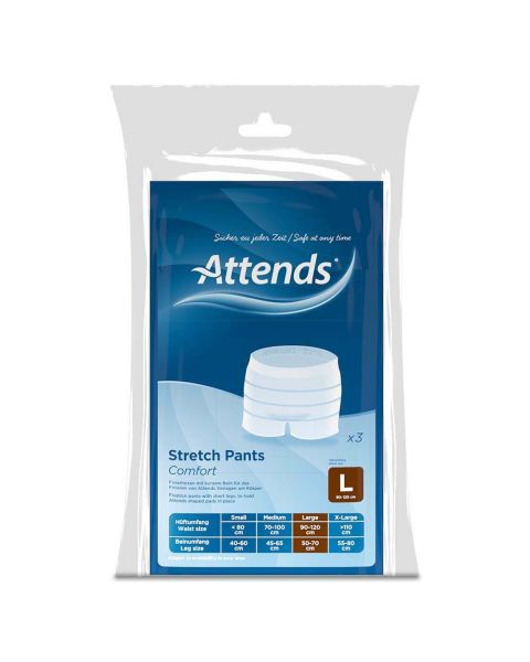 Attends Stretch Pants Comfort - Large - Pack of 3 