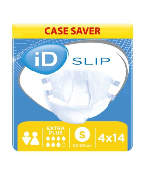 iD Slip Extra Plus - Small (Cotton Feel) - Case - 4 Packs of 14 