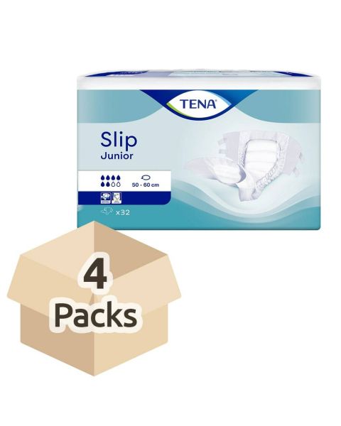 TENA Slip Junior - Case - 4 Packs of 32 