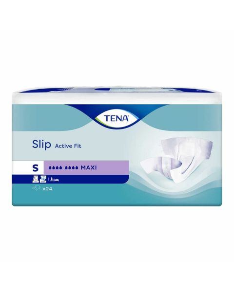 TENA Slip Active Fit Maxi (PE Backed) - Small - Pack of 24 