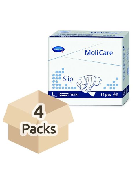 MoliCare Slip Maxi (PE Backed) - Large - Case - 4 Packs of 14 