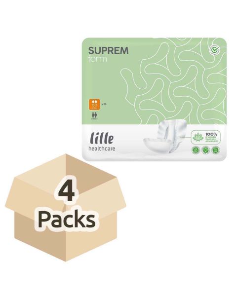 Lille Healthcare Suprem Form - Extra Plus - Case - 4 Packs of 25 