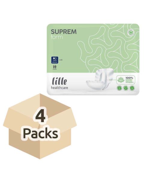Lille Healthcare Suprem Form - Regular Plus - Case - 4 Packs of 25 