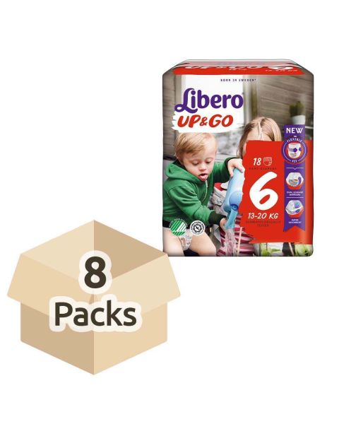 Libero UP&GO 6 (13-20kg) - Case - 8 Packs of 18 