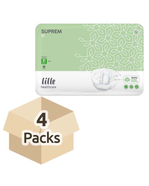 Lille Healthcare Suprem Fit Super Plus - Medium - Case - 4 Packs of 22 