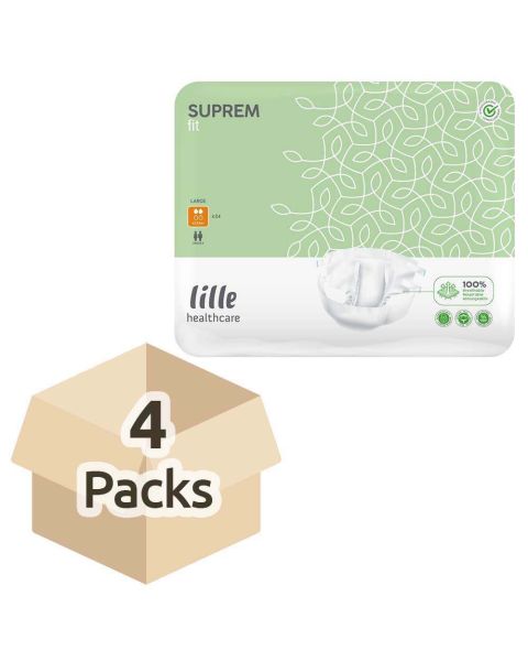 Lille Healthcare Suprem Fit Extra Plus - Extra Large - Case - 4 Packs of 20 