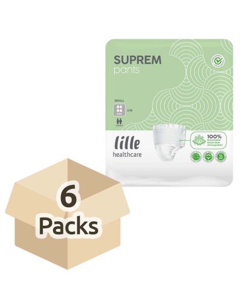 Lille Healthcare Suprem Pants Maxi - Small - Case - 6 Packs of 14 