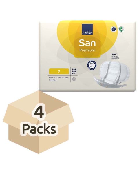 Abena San Premium 7 - Case - 4 Packs of 30 