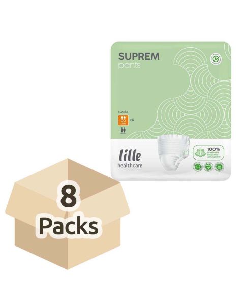 Lille Healthcare Suprem Pants Extra - Extra Large - Case - 8 Packs of 14 